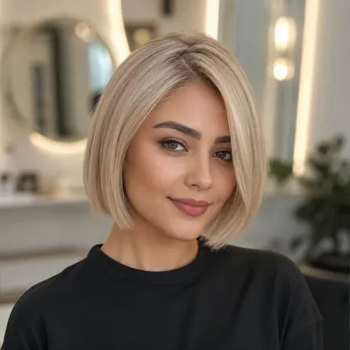 رنگ کامل مو کوتاه